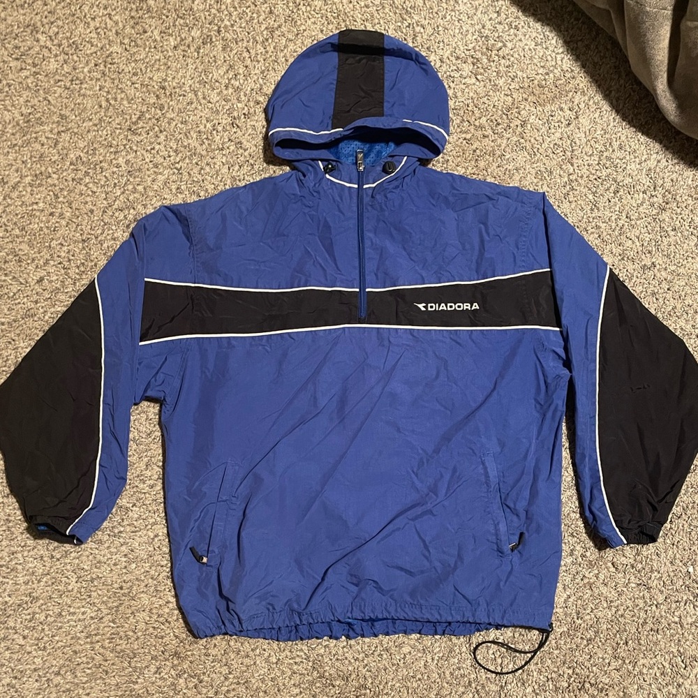 Blue and black diadora jacket